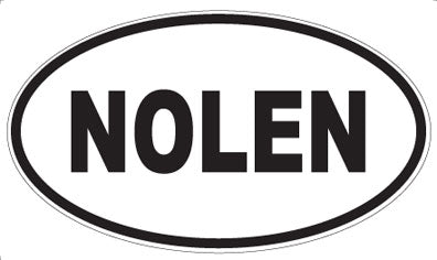 NOLEN - Oval Sticker