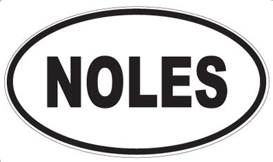 NOLES - Oval Sticker