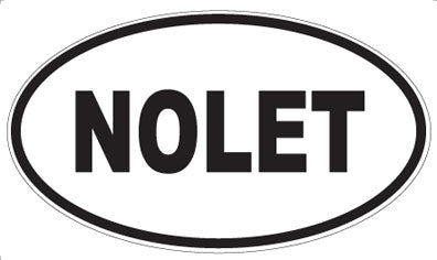 NOLET - Oval Sticker