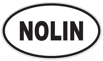 NOLIN - Oval Sticker