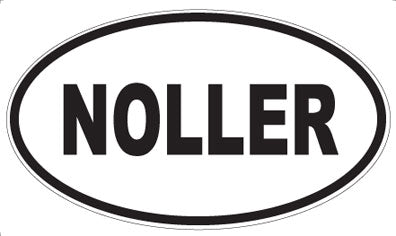NOLLER - Oval Sticker