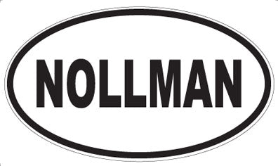 NOLLMAN - Oval Sticker
