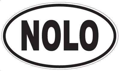 NOLO - Oval Sticker