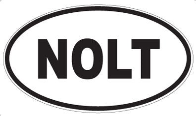 NOLT - Oval Sticker