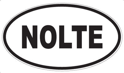 NOLTE - Oval Sticker