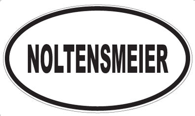 NOLTENSMEIER - Oval Sticker