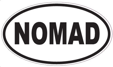 NOMAD - Oval Sticker