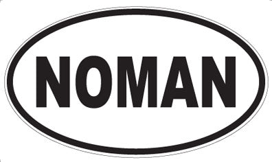 NOMAN - Oval Magnet
