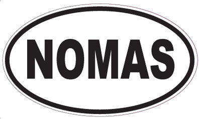 NOMAS - Oval Sticker