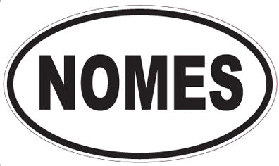 NOMES - Oval Sticker