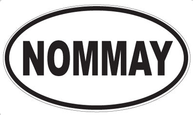 NOMMAY - Oval Sticker