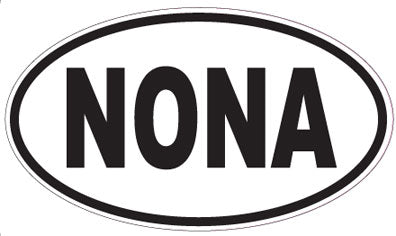 NONA - Oval Sticker