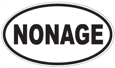 NONAGE - Oval Sticker