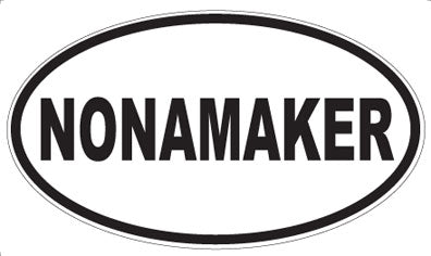 NONAMAKER - Oval Sticker