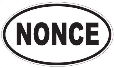 NONCE - Oval Magnet