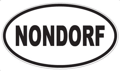 NONDORF - Oval Sticker