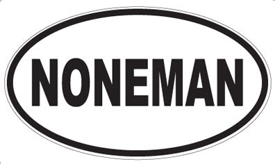 NONEMAN - Oval Magnet