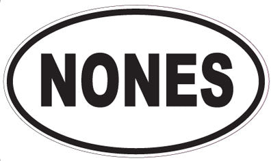 NONES - Oval Sticker