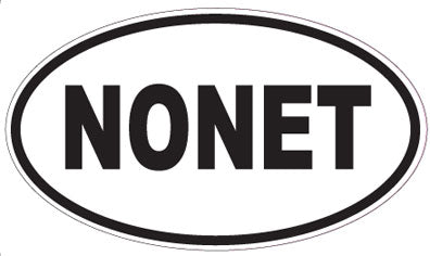 NONET - Oval Sticker
