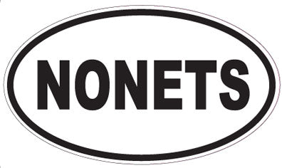 NONETS - Oval Sticker