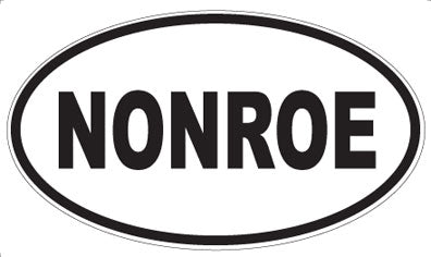 NONROE - Oval Sticker