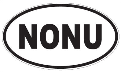 NONU - Oval Sticker
