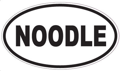 NOODLE - Oval Sticker