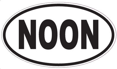 NOON - Oval Sticker