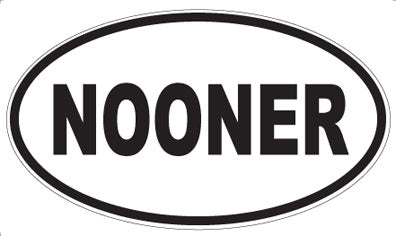 NOONER - Oval Sticker