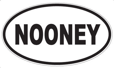 NOONEY - Oval Sticker