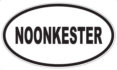 NOONKESTER - Oval Sticker
