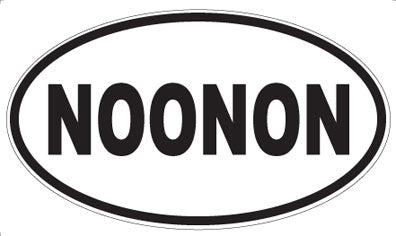NOONON - Oval Sticker
