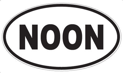 NOON - Oval Magnet