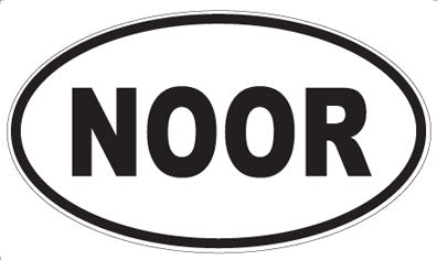 NOOR - Oval Sticker