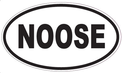 NOOSE - Oval Sticker