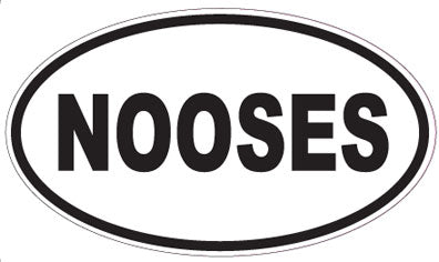 NOOSES - Oval Sticker