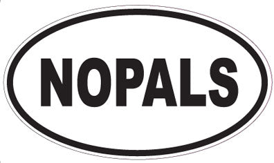 NOPALS - Oval Sticker