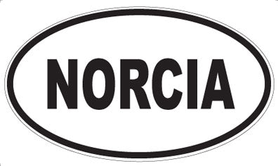 NORCIA - Oval Sticker