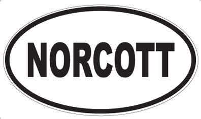 NORCOTT - Oval Sticker