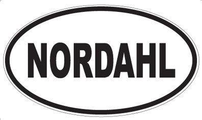 NORDAHL - Oval Magnet