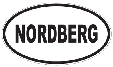 NORDBERG - Oval Sticker