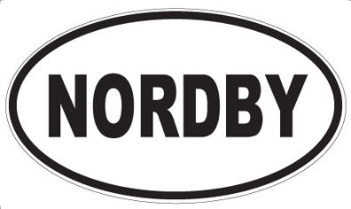 NORDBY - Oval Sticker