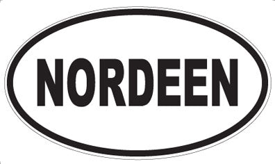 NORDEEN - Oval Sticker