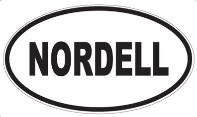 NORDELL - Oval Sticker