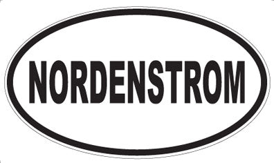 NORDENSTROM - Oval Sticker