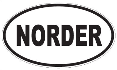 NORDER - Oval Sticker