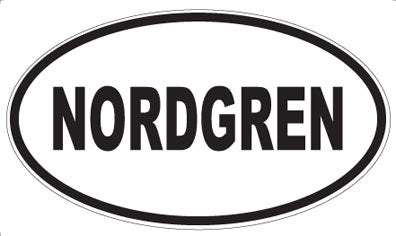 NORDGREN - Oval Sticker