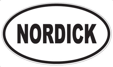 NORDICK - Oval Sticker