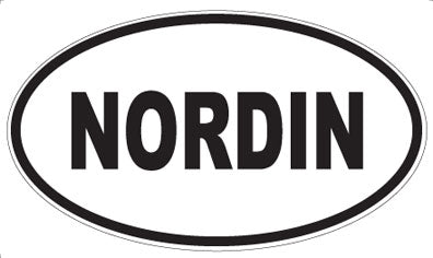 NORDIN - Oval Sticker