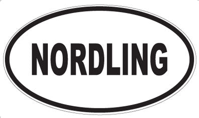 NORDLING - Oval Sticker
